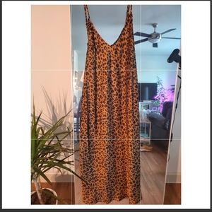 Cheetah midi dress